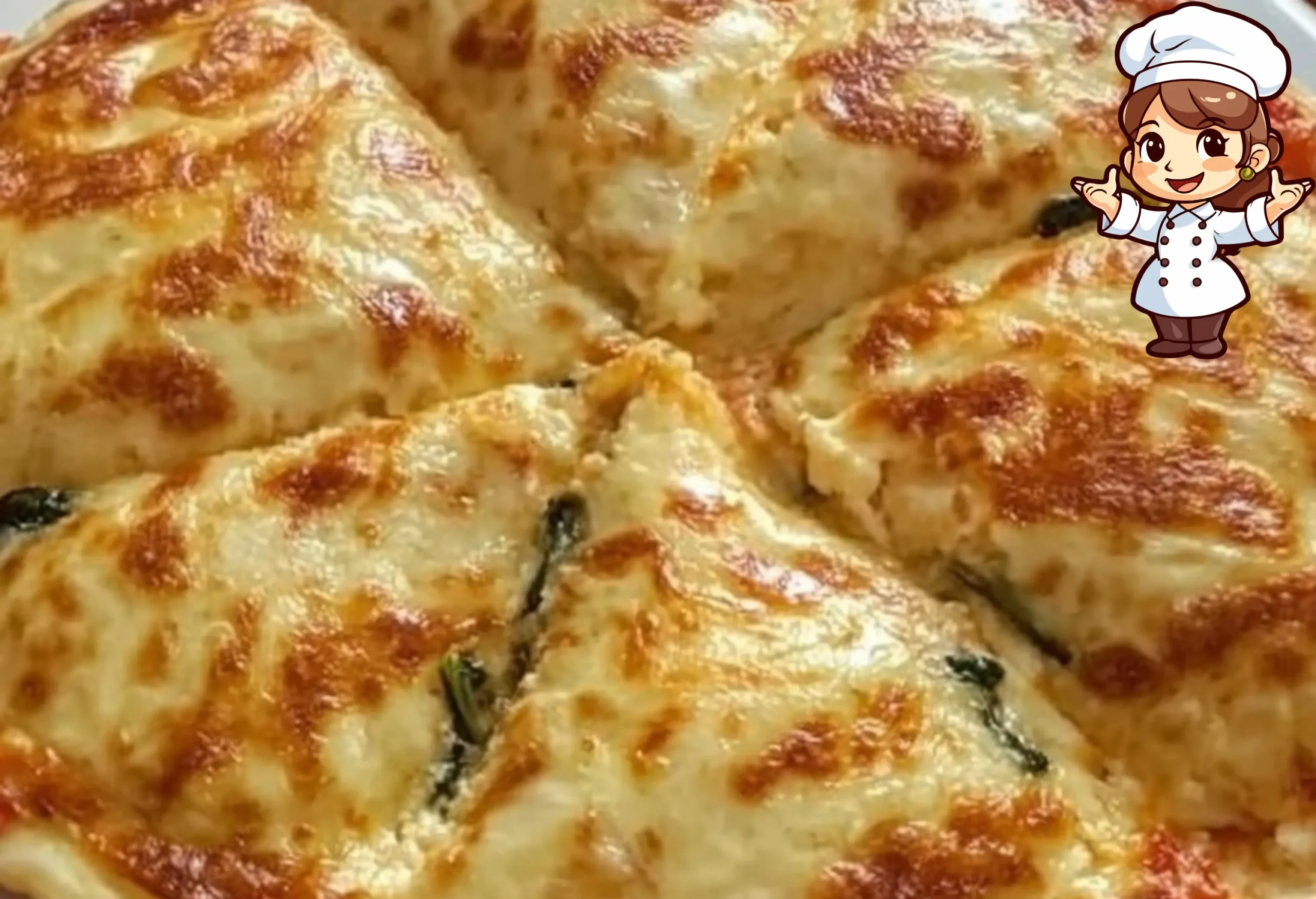 Tortilla al forno con spinaci e pomodori