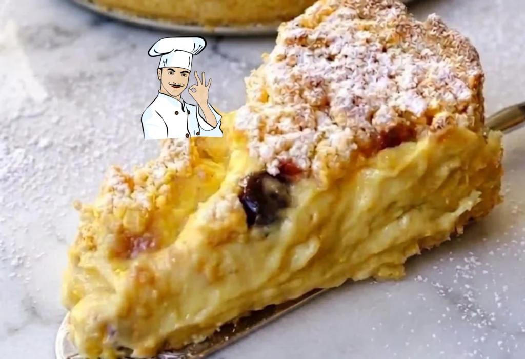 Sbriciolata Dorata con Crema Vellutata e Amarene Succose
