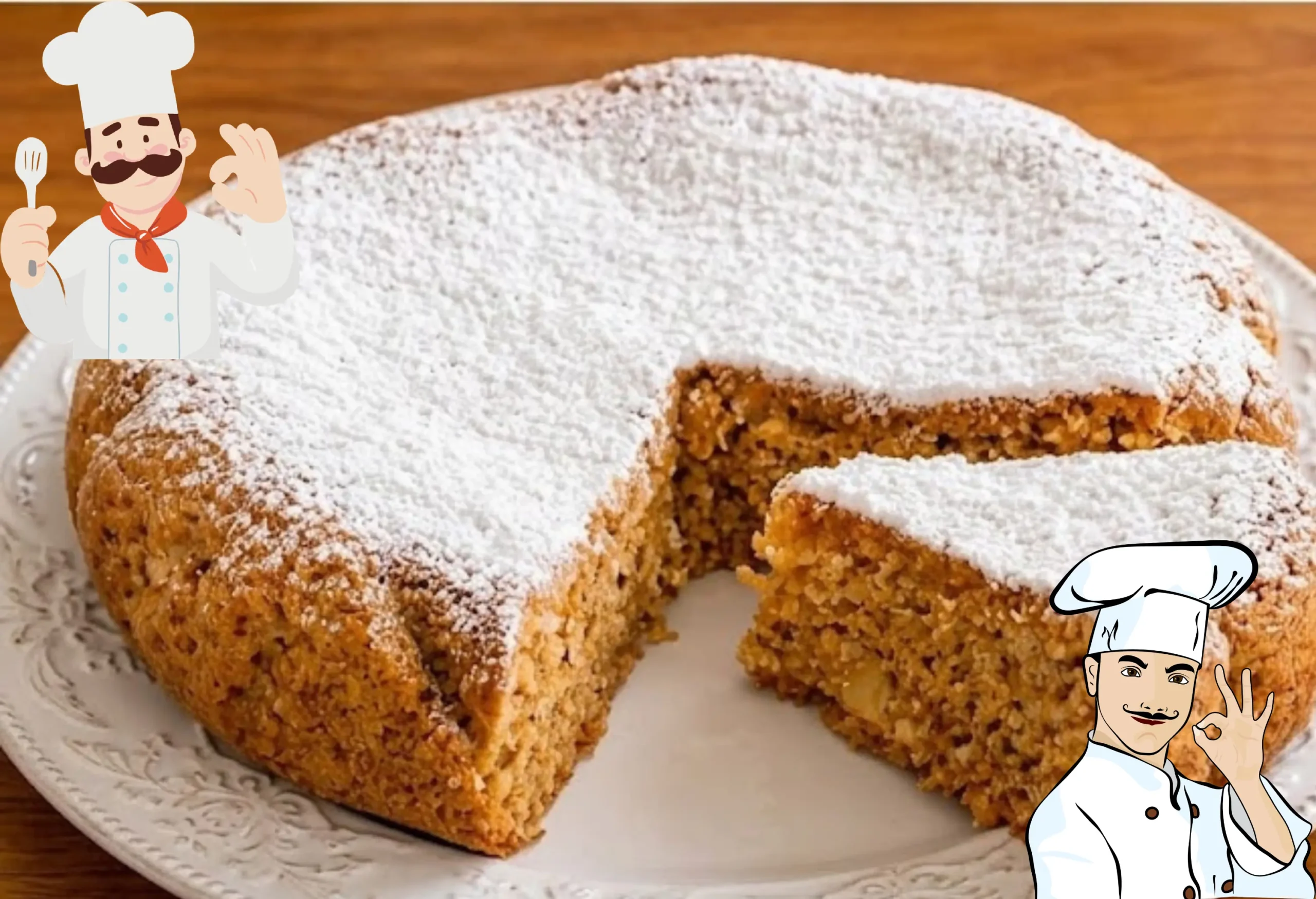Torta alle Mandorle Senza Latte, Burro e Olio